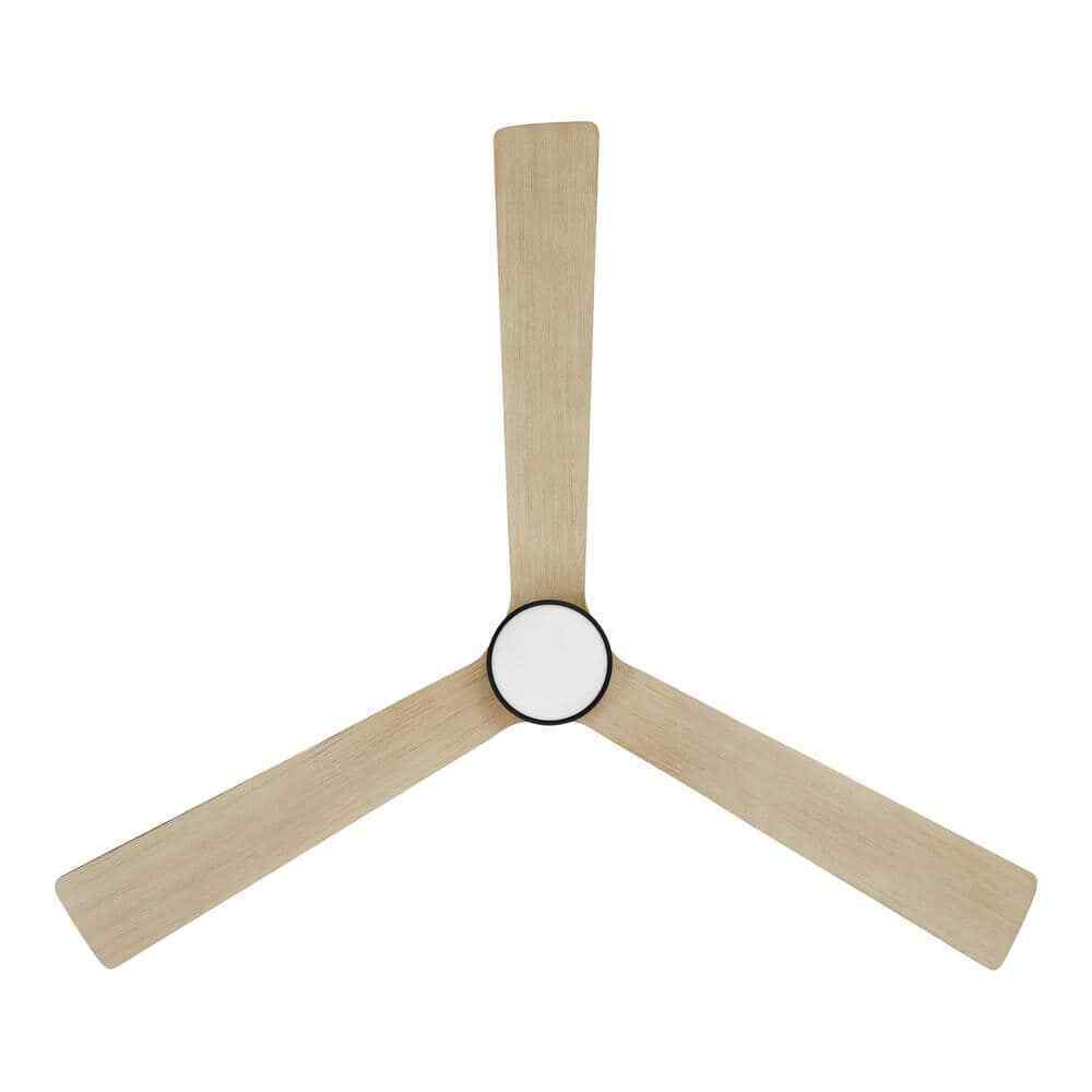 Home Decorators Ryland 52 in. LED Indoor/Outdoor Matte Black Smart Ceiling Fan