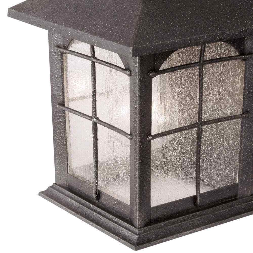Home Decorators Brimfield Motion-Sensing Aged Iron Outdoor  Wall Sconce