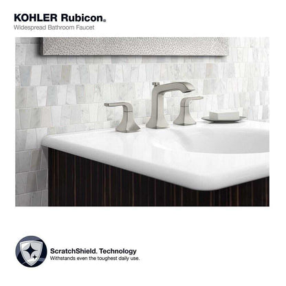 KOHLER Rubicon 8 in. Widespread 2-Handle Bathroom Faucet in Brushed Nickel