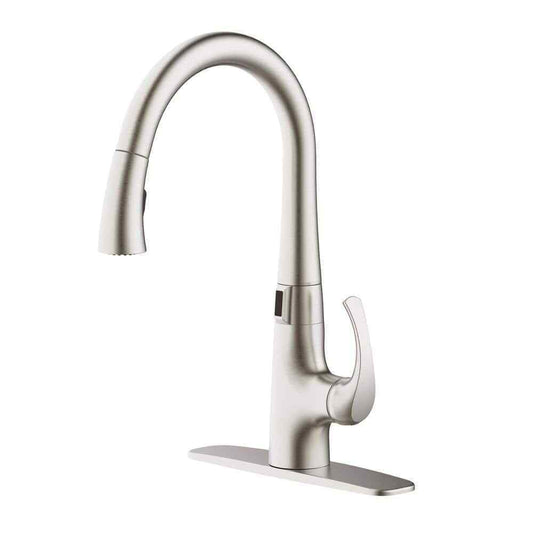 Glacier Bay Breese 1-Handle Touchless Pull Down Sprayer Kitchen Faucet Stainless
