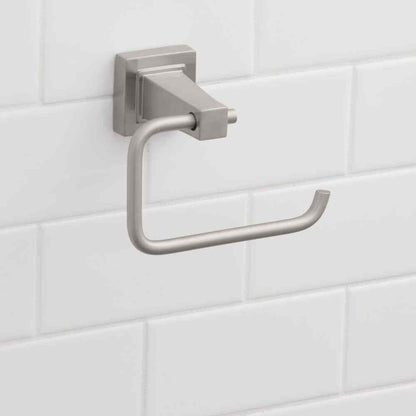 Glacier Bay Adelyn Single Post Toilet Paper Holder in Brushed Nickel