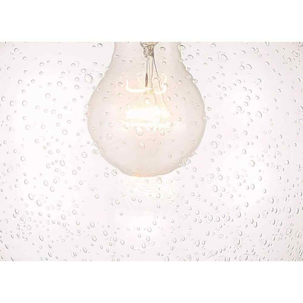 Home Decorators Collection Jill 1-Light Gold Pendant Seeded Glass Shade