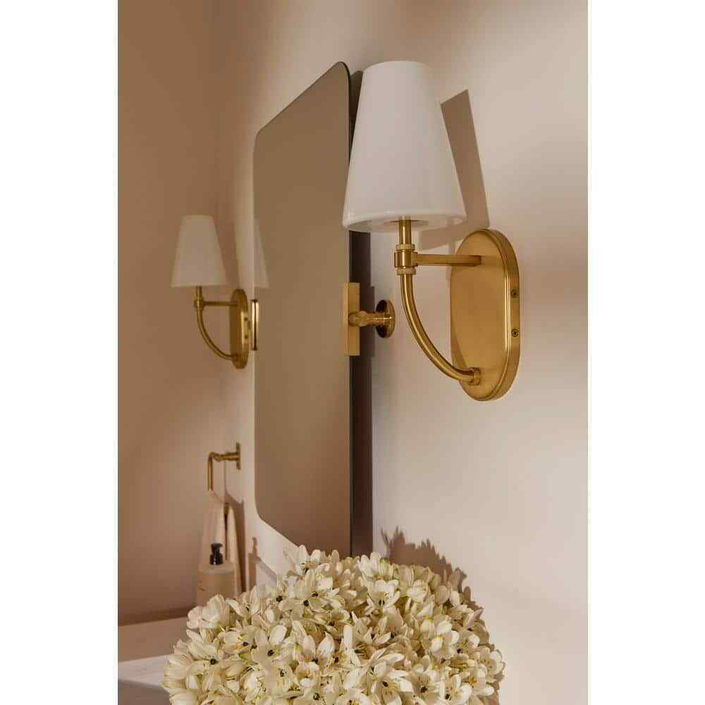 KOHLER Kernen By Studio McGee One-Light Brushed Moderne Brass Wall Sconce