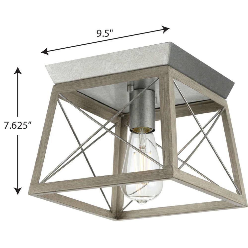 Progress Lighting Briarwood Collection 1Light Bleached Oak Kitchen Ceiling Light