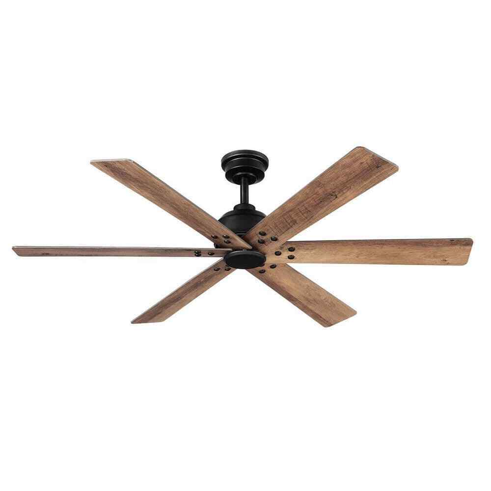 Home Decorators Cortaine 54 in. Indoor/Outdoor Matte Black Ceiling Fan
