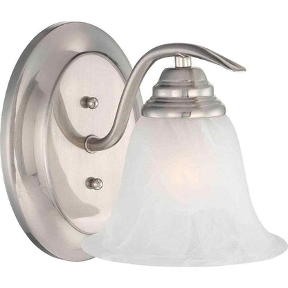 Volume Lighting Trinidad 1-Light Indoor Brushed Nickel Wall Mount Sconce