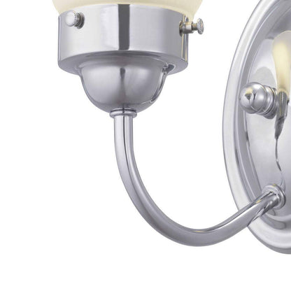 Progress Lighting Fluted Glass Polished Chrome Etched Fluted Glass Vanity Light
