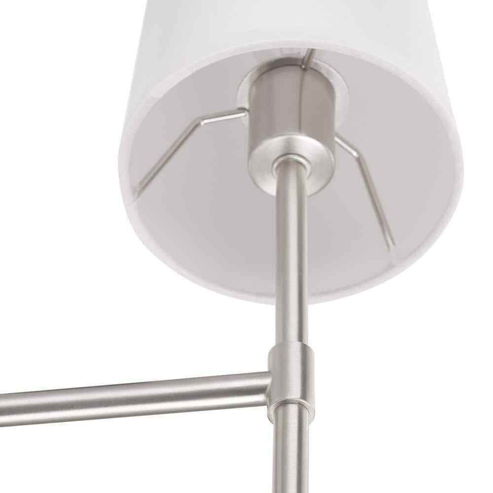 Hampton Bay Ridgeway 1-Light Brushed Nickel Wall Sconce