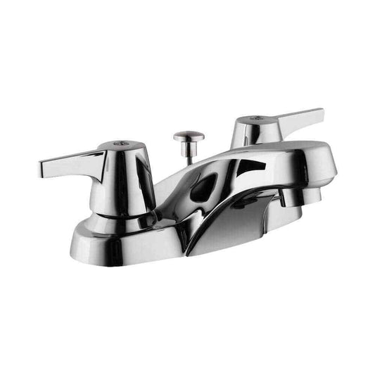 Glacier Bay Aragon 4 in. Centerset 2-Handle Low-Arc Bathroom Faucet Chrome