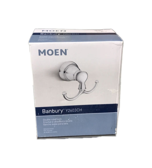 MOEN Banbury Double Robe Hook in Chrome Y2603CH