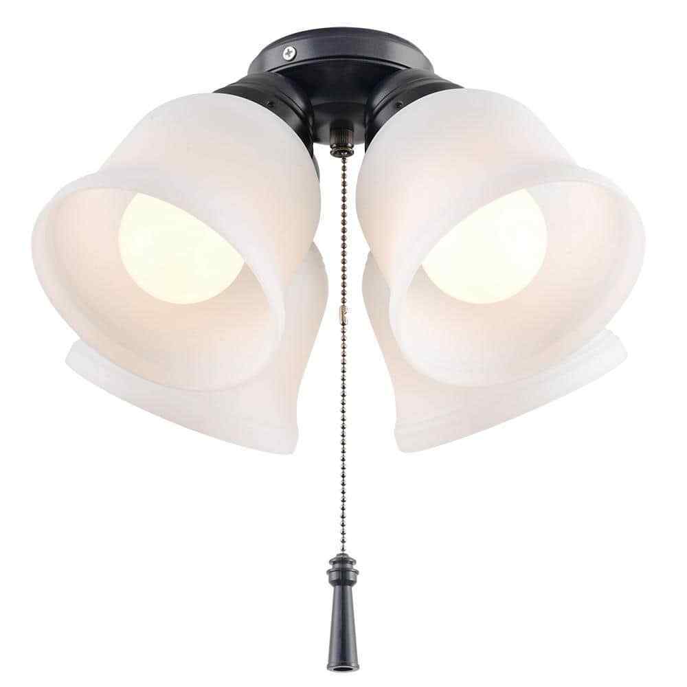 Hampton Bay Gazelle 4-Light LED Ceiling Fan Light Kit 91306
