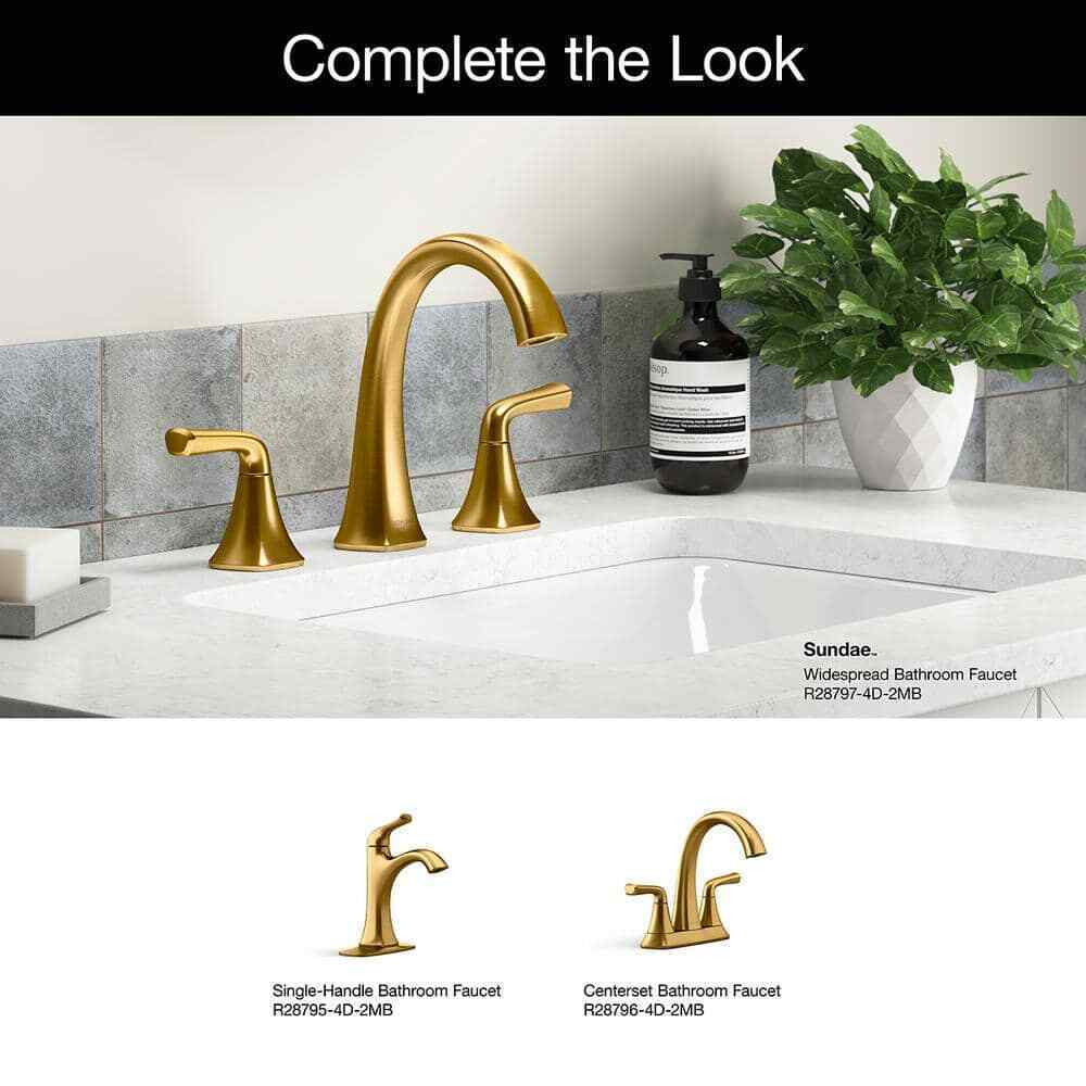 KOHLER Sundae 8 in. Widespread Double Handles Bathroom Faucet