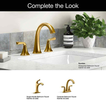 KOHLER Sundae 8 in. Widespread Double Handles Bathroom Faucet