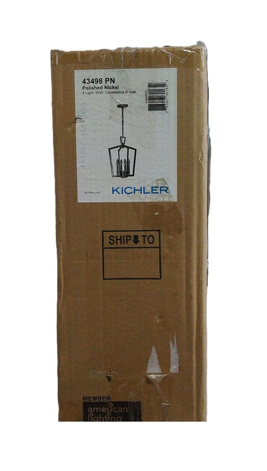 KICHLER Abbotswell Polished Nickel Candle Kitchen Pendant Hanging Light