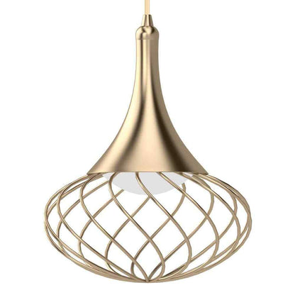 Volume Lighting LED Indoor Antique Gold Hanging Mini Pendant Light White Lens