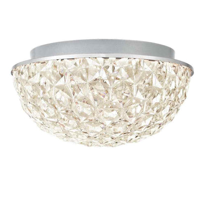 Home Decorators Ellis Place Chrome LED Round Flush Mount Modern Ceiling Light