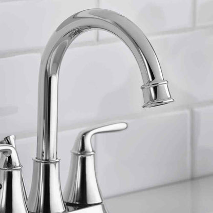 Glacier Bay Sadira 4 in. Centerset 2-Handle High-Arc Bathroom Faucet in Chrome