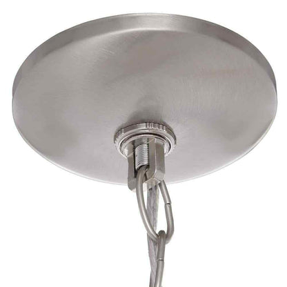 Hampton Bay Findlay 3-Light Brushed Nickel Chandelier w/ Etched White Glass