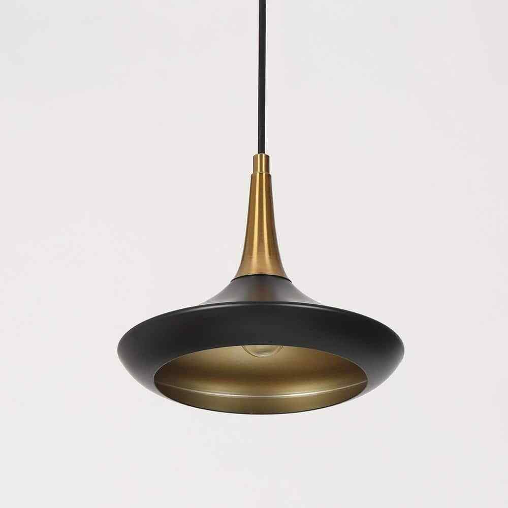 LNC Modern Black and Brass Kitchen Island Pendant Lighting Hanging Chandelier