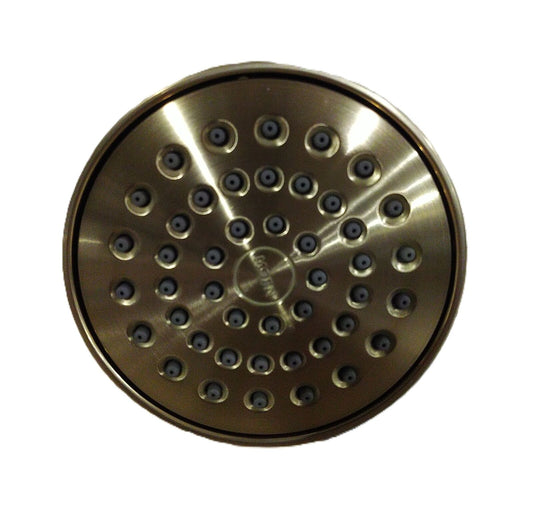 MOEN Align 1-Spray Patterns 3.6 in. Wall Mount Fixed Shower Head in Brushed Gold