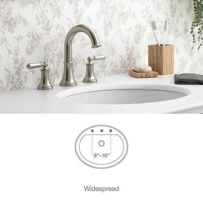 KOHLER Capilano 8 in. Widespread 2-Handle Bathroom Faucet in Brushed Nickel