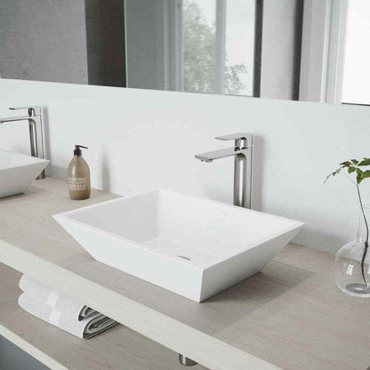 VIGO Norfolk Single Handle Single-Hole Bathroom Vessel Faucet in Brushed Nickel