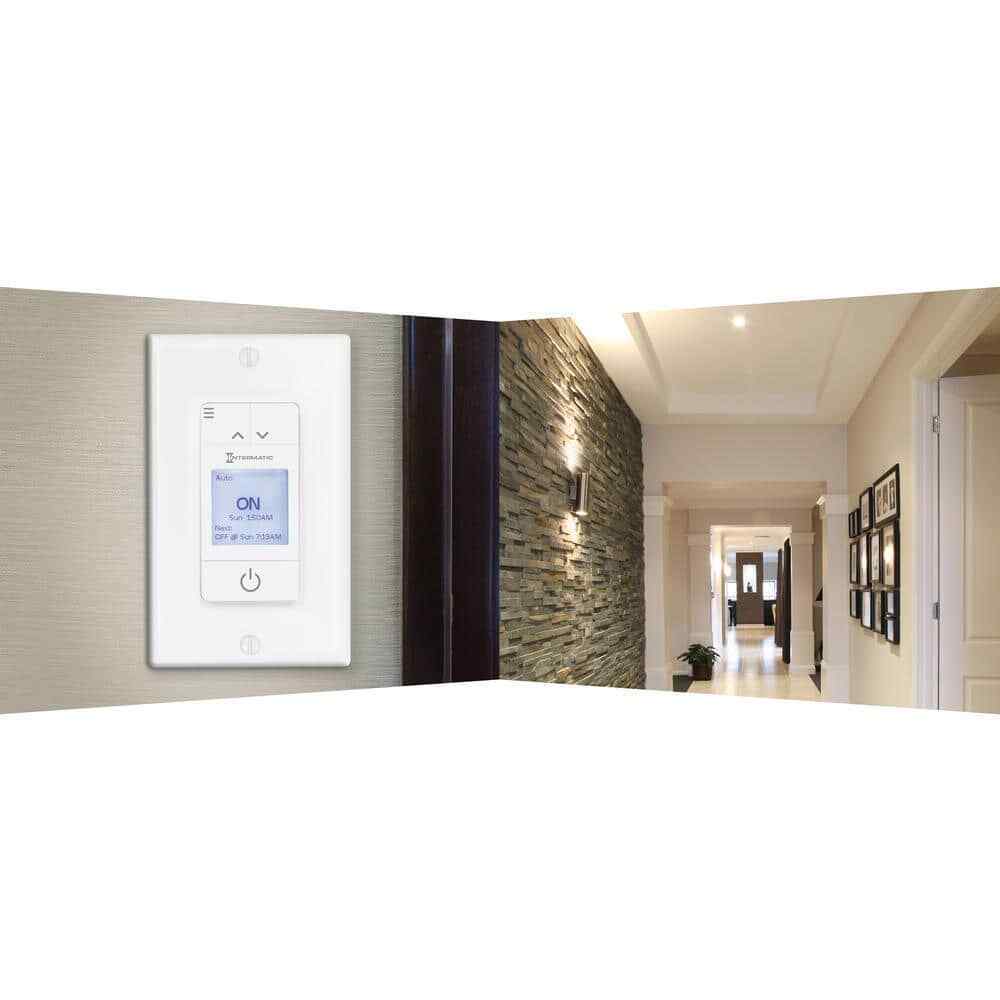 Intermatic ASCEND Standard 15 Amp 7-Day Indoor Programmable In-Wall Timer