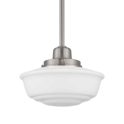 Hampton Bay Belvedere Park Brushed Nickel Pendant Hanging Light