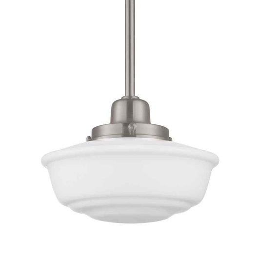 Hampton Bay Belvedere Park Brushed Nickel Pendant Hanging Light