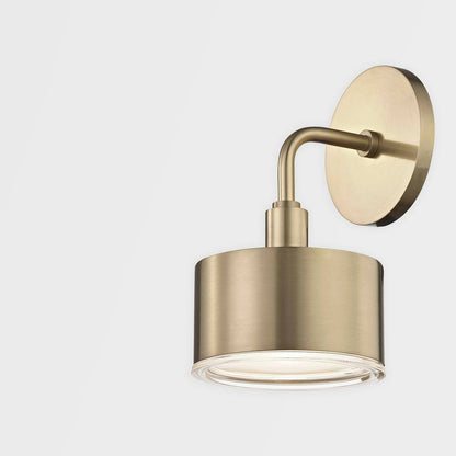 MITZI HUDSON VALLEY LIGHTING Nora 1-Light Aged Brass LED Wall Sconce