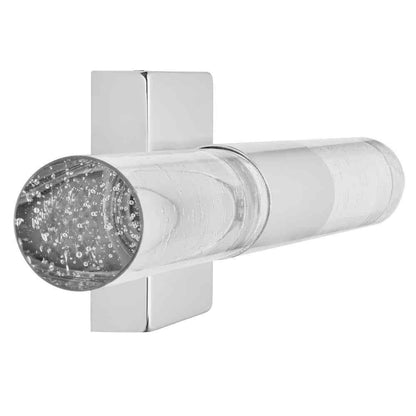 Hampton Bay Madison Place 22.87 in 1-Light Chrome LED Vanity w/ Seedy Glass Tube