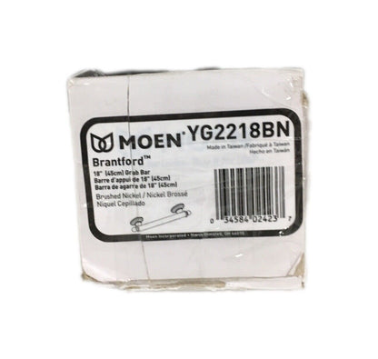 MOEN Brantford 18 in. Grab Bar in Brushed Nickel YG2218BN
