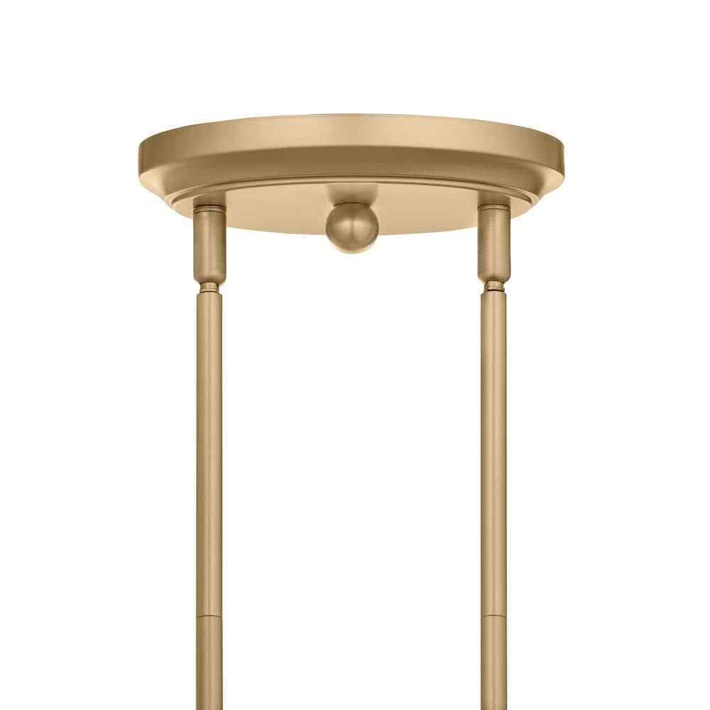 Hampton Bay Oron 3-Light Gold Linear Island Pendant Hanging Light