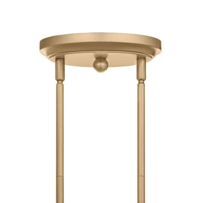 Hampton Bay Oron 3-Light Gold Linear Island Pendant Hanging Light