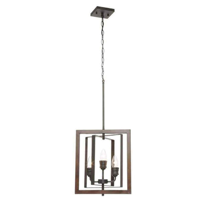 Home Decorators Palermo Grove 3-Light Gilded Iron Farmhouse Kitchen Pendant