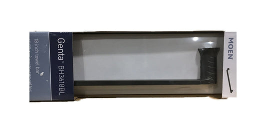 MOEN Genta 18 in. Towel Bar in Matte Black BH3618BL