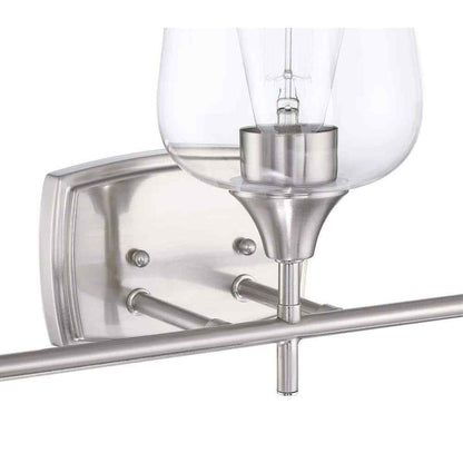 Pia Ricco 3-Lights Brush Nickle Wall Mount Vanity Light 1Jy-LP118881101