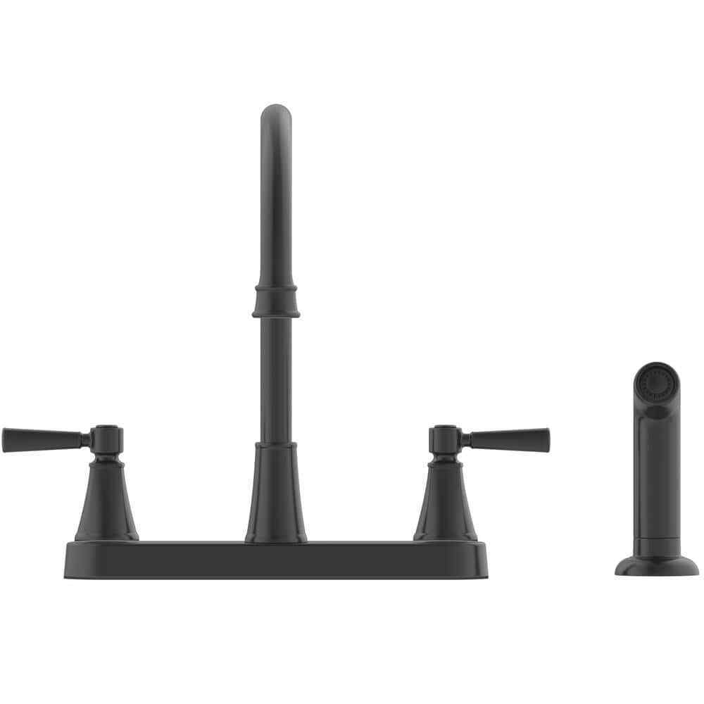 Glacier Bay Melina Double-Handle Standard Kitchen Faucet w/ Side Sprayer