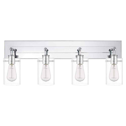 Hampton Bay Regan 29.25 in. 4-Light Chrome Bathroom Vanity Light