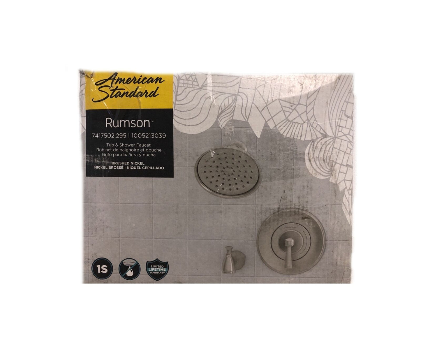 American Standard Rumson Single-Handle 1-Spray Tub/Shower Faucet Brushed Nickel