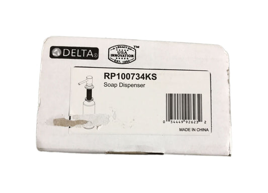 Delta Trinsic Deck Mount Metal Soap Dispenser in Black Stainless RP100734KS