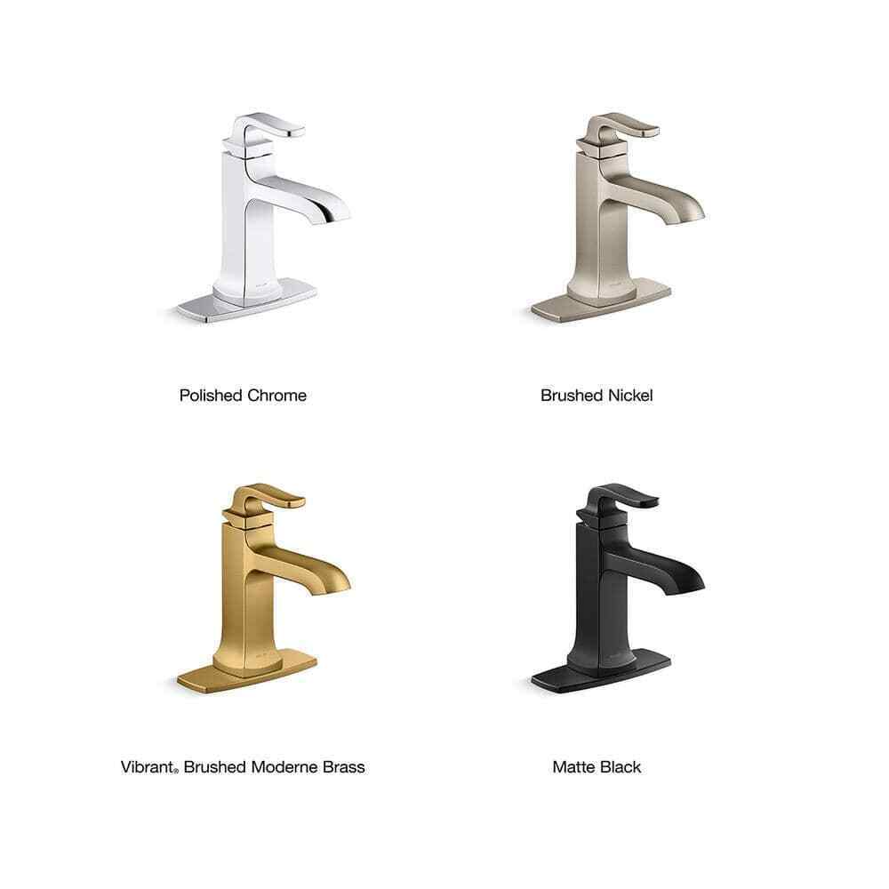 KOHLER Rubicon Single Hole Single Handle Bathroom Faucet in Polished Chrome