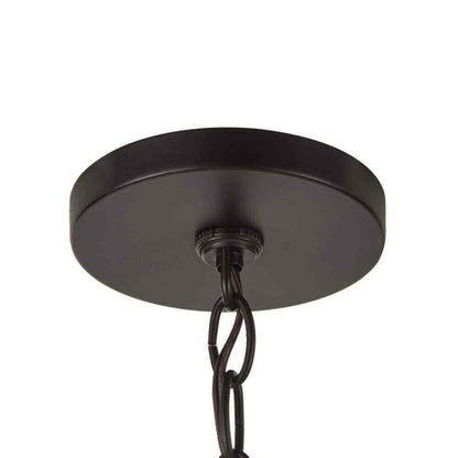 Hampton Bay Castleford 5-Light Satin Bronze Chandelier w/ Clear Glass Shades