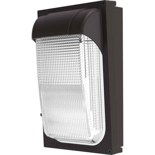 Lithonia Lighting 100-Watt Equivalent Integrated LED Dark Bronze Wall Pack Light