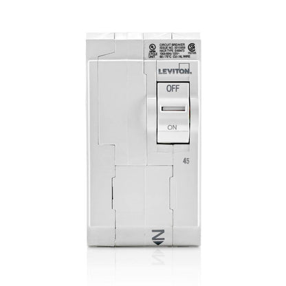 Leviton Branch Circuit Breaker 2-Pole 45 A 120-Volt/240-Volt Hydraulic Magnetic