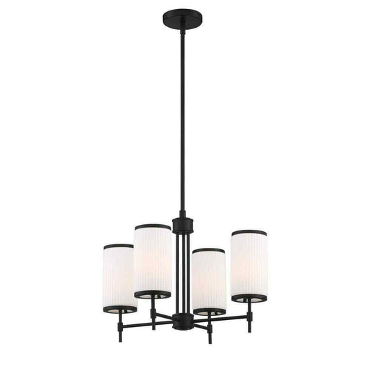GLUCKSTEINELEMENTS Ashbury 4-Light Black Chandelier 38683-HBCB