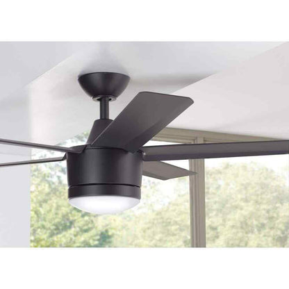Home Decorators Merwry 52 in. LED Indoor Matte Black Ceiling Fan