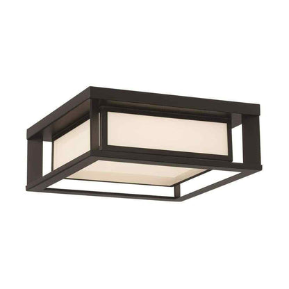 GLUCKSTEINELEMENTS Paxton 1-Light Black Integrated LED Outdoor Flush Mount