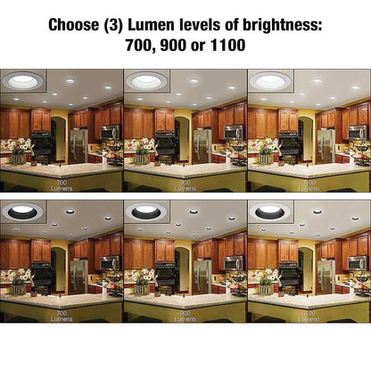 Commercial Electric 6 in. 30 Lighting Options LED Recessed Light Trim Kitchen