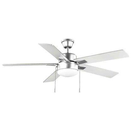 Hampton Bay 52 in. Corwin Indoor/Outdoor Silver LED Ceiling Fan with Light Kit